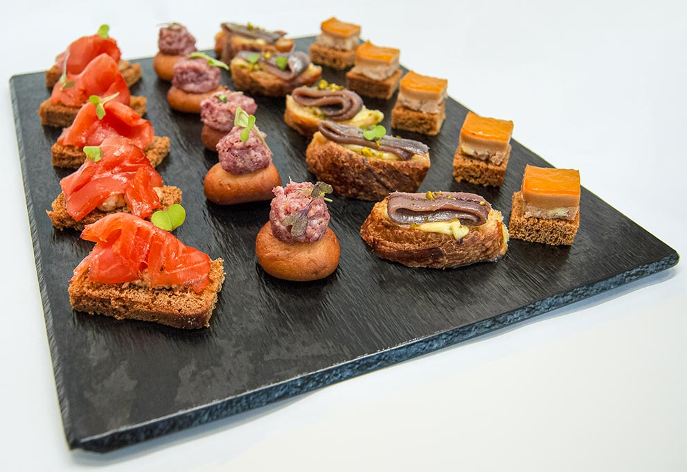 Aperitivos fríos de Navidad