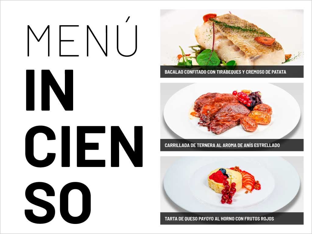 Menú Incienso