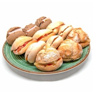 Bandeja de minibocadillos de 12 unidades