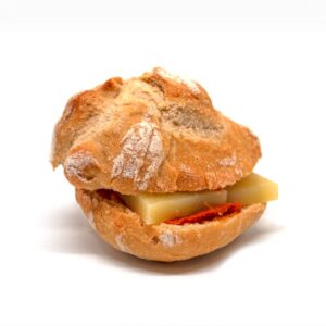 Mini bocadillo de queso manchego y sobrasada - Bandeja de Mini Bocadillos