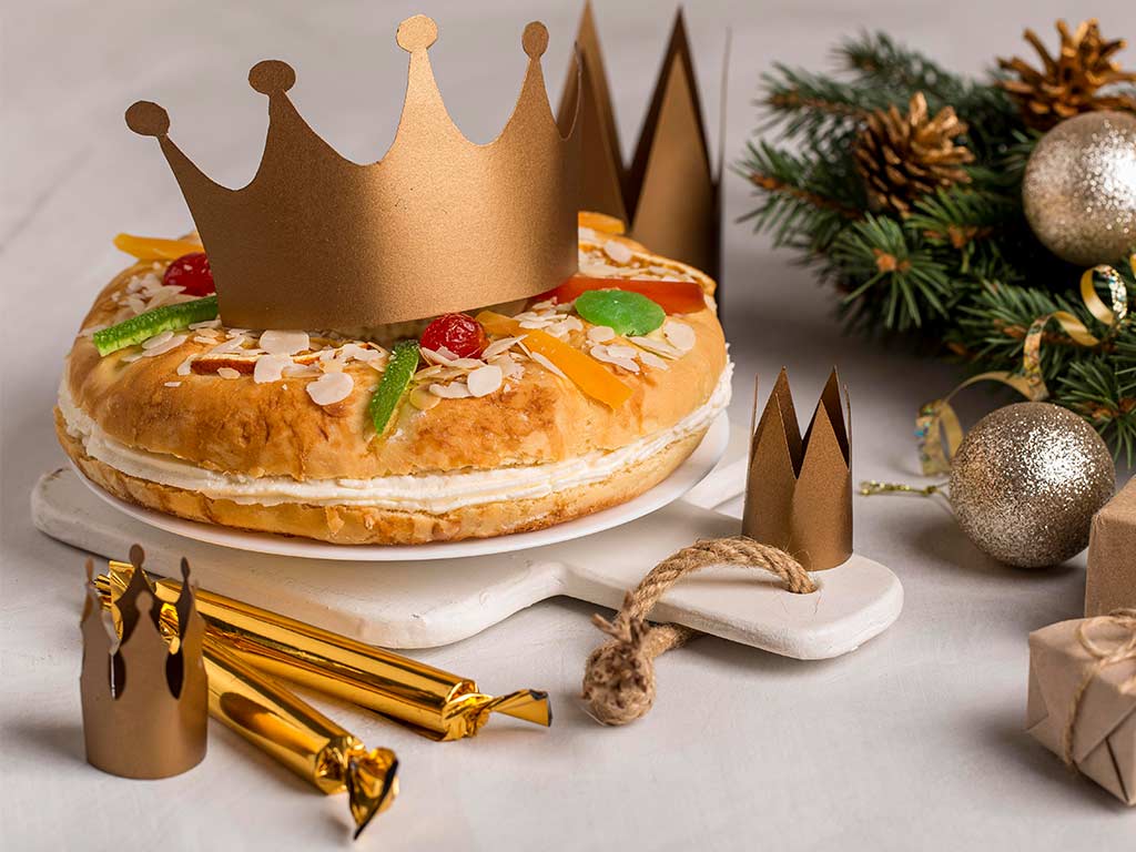 Roscón de Reyes con relleno