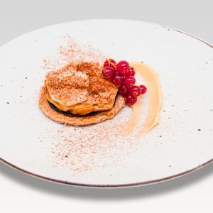 Tatín de Manzana y crema inglesa de vainilla