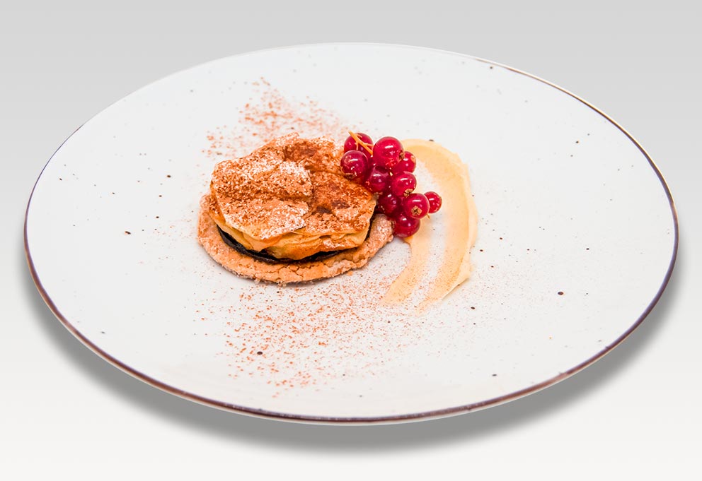 Tatín de Manzana y crema inglesa de vainilla