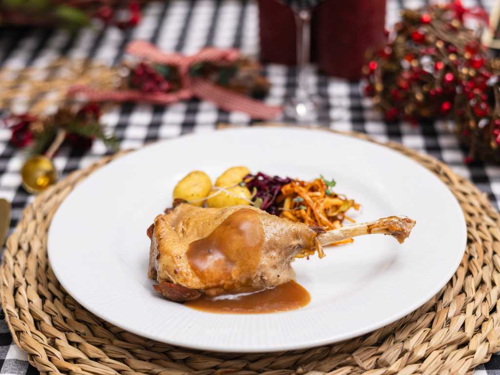 Muslo de pato confitado