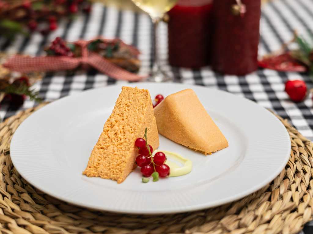 Pastel de Cabracho con emulsión de cebollino